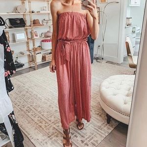 NWT Goodnight Macaroon Oakley Strapless Jumpsuit